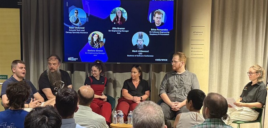 Me on stage on a panel